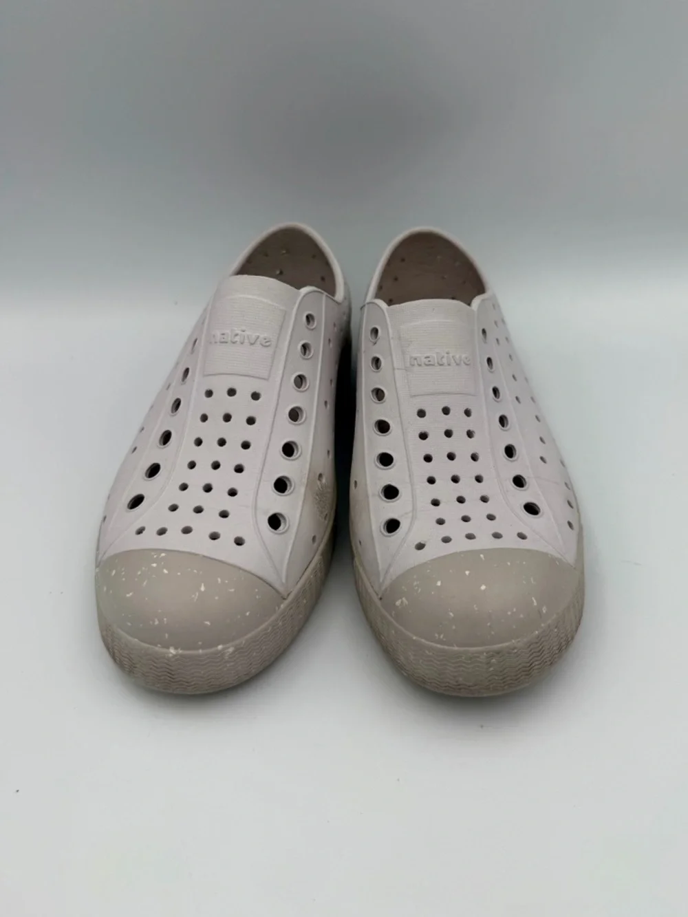 Native Slip-On Sneakers in Beige and Light Taupe